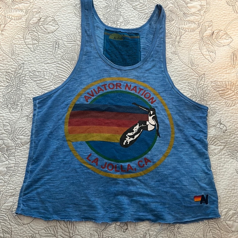 Aviator Nation Blue La Jolla, CA Tank Top